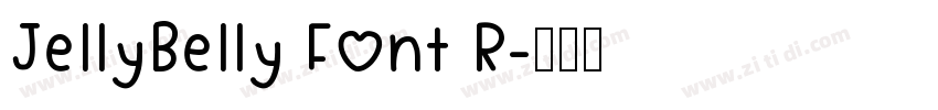 JellyBelly Font R字体转换